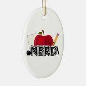 Nerd - Logo Keramisch Ornament (Rechts)