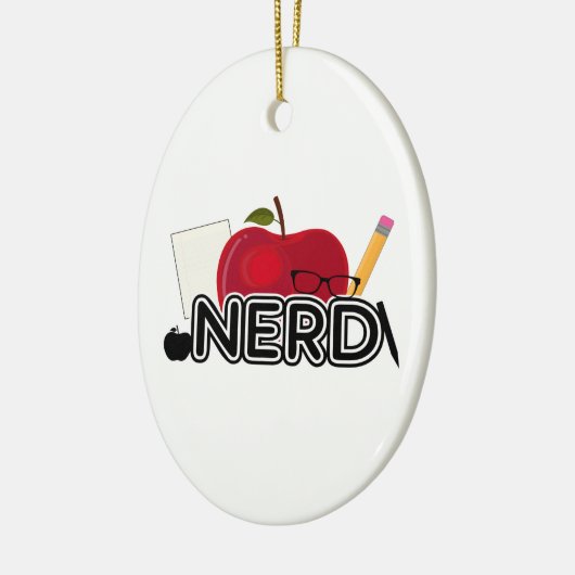 Nerd - Logo Keramisch Ornament (Links)