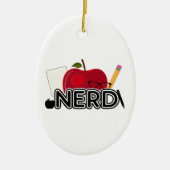 Nerd - Logo Keramisch Ornament (Voorkant)