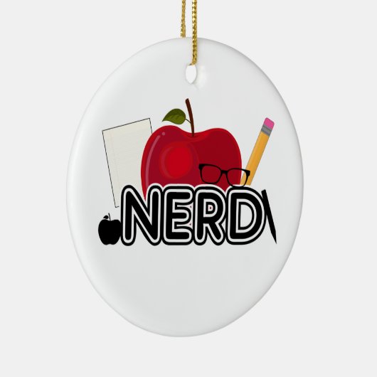 Nerd - Logo Keramisch Ornament (Rechts)