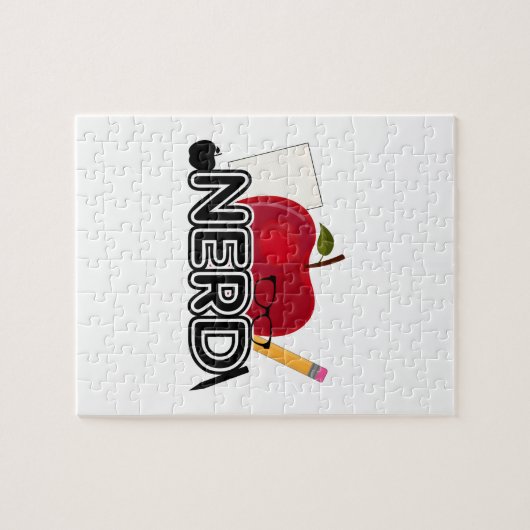 Nerd - Logo Legpuzzel (Horizontaal)