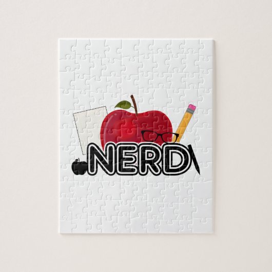 Nerd - Logo Legpuzzel (Verticaal)