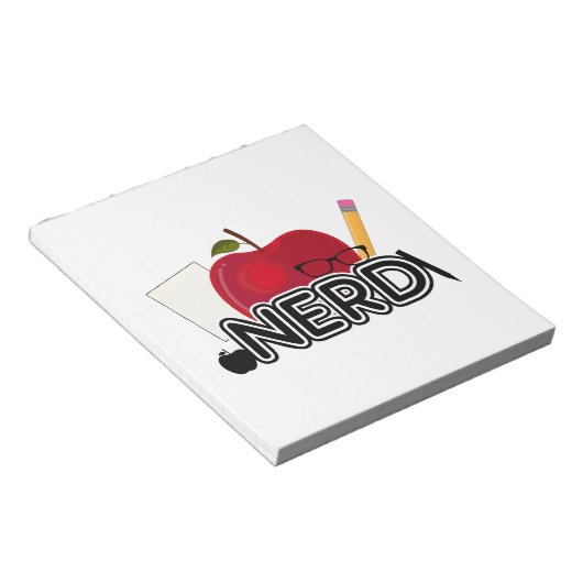 Nerd - Logo Notitieblok (Schuin)