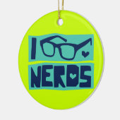 Nerd Love Keramisch Ornament (Links)