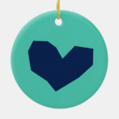 Nerd Love Keramisch Ornament (Achterkant)