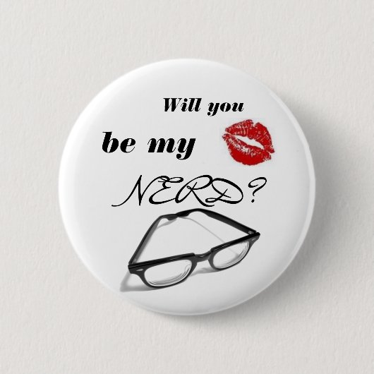 Nerd Love Ronde Button 5,7 Cm (Voorkant)