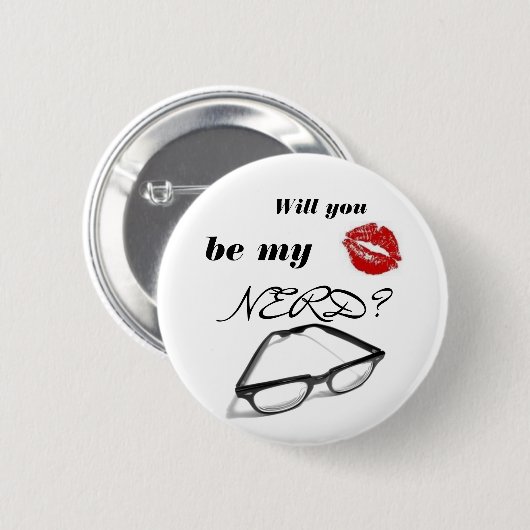 Nerd Love Ronde Button 5,7 Cm (Voorkant /achterkant)