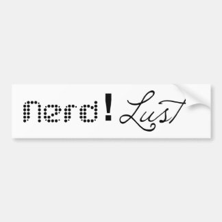 Nerd!lust - de Bumpersticker