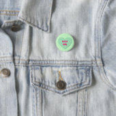 Nerd Meisje Hart Ronde Button 3,2 Cm (In situ)