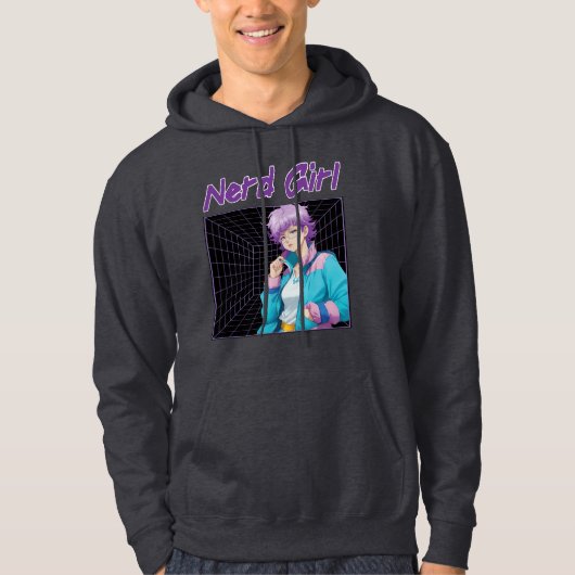 Nerd meisje hoodie (Voorkant)