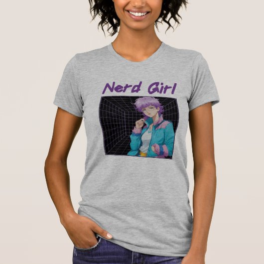 Nerd meisje t-shirt (Voorkant)