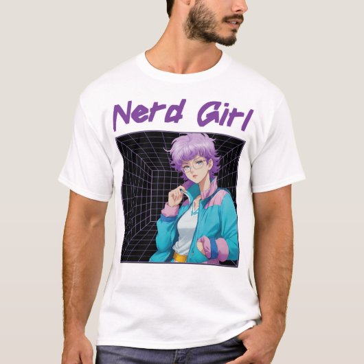 Nerd meisje t-shirt (Voorkant)