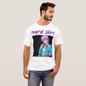Nerd meisje t-shirt (Voorkant volledig)