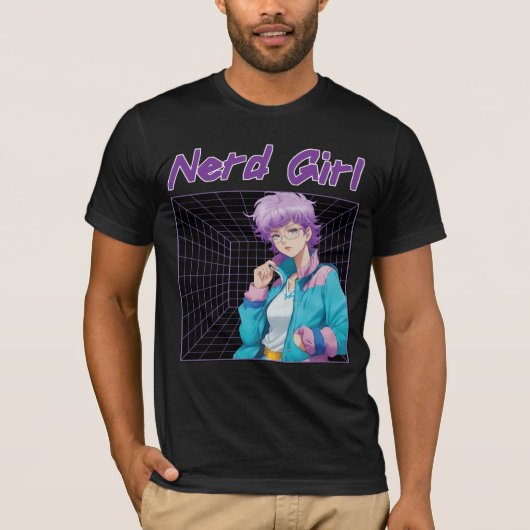 Nerd meisje t-shirt (Voorkant)