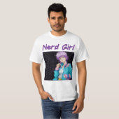 Nerd meisje t-shirt (Voorkant volledig)