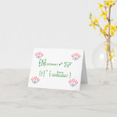 Nerd Merry Kerstmis Kaart (Gele Bloem)