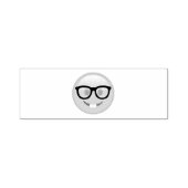 Nerd met bril - Emoji Zelfinktende Stempel (Design)