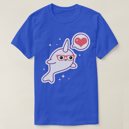 Nerd Narwhal T-shirt (Design voorkant)