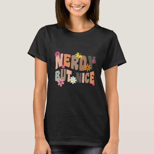 Nerd Nerdy Maar Leuk   Pun T-shirt (Voorkant)