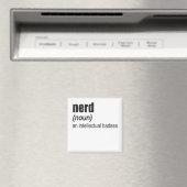 Nerd (Noun) een Intellectuele Badas Magneet (Insitu (Vaatwasser))