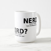 Nerd of Intelligent Funny Mug Koffiemok (Voorkant rechts)