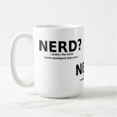 Nerd of Intelligent Funny Mug Koffiemok (Links)