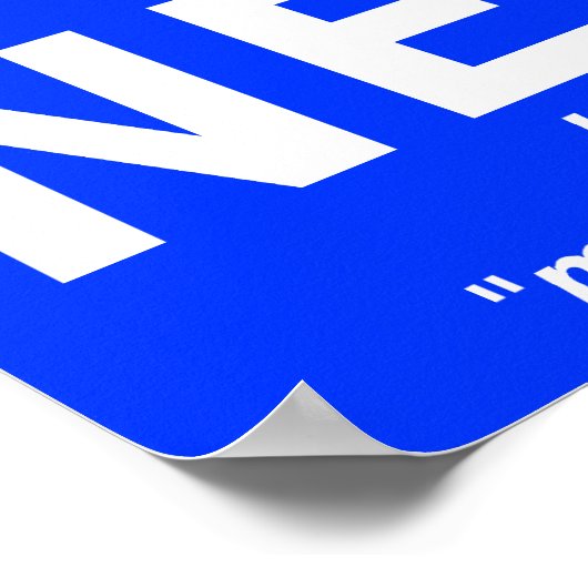 Nerd of Intelligent Funny Poster Sign (Hoek)