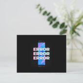Nerd ontwerp - FOUT - FOUT - Game Briefkaart (Staand voorkant)