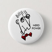 Nerd power ronde button 5,7 cm (Voorkant)