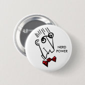 Nerd power ronde button 5,7 cm (Voorkant /achterkant)