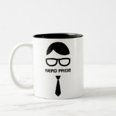 Nerd Pride Funny mug Tweekleurige Koffiemok (Links)