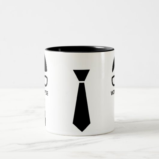 Nerd Pride Funny mug Tweekleurige Koffiemok (Center)