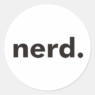 Nerd Producten & Design! Ronde Sticker