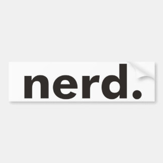 Nerd-producten en -Design! Bumpersticker