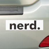 Nerd-producten & -ontwerpen! bumpersticker (Op auto)