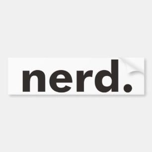 Nerd-producten & -ontwerpen! bumpersticker