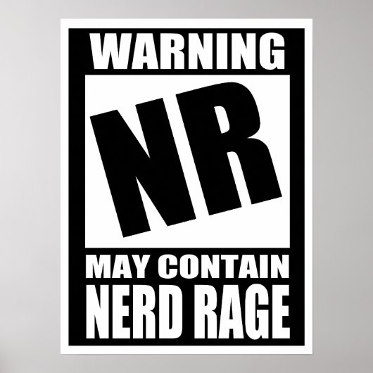 Nerd Rage Poster (Voorkant)