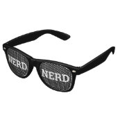 NERD retro Shades / Fun Party Sunbril Zonnebril (Gekanteld)