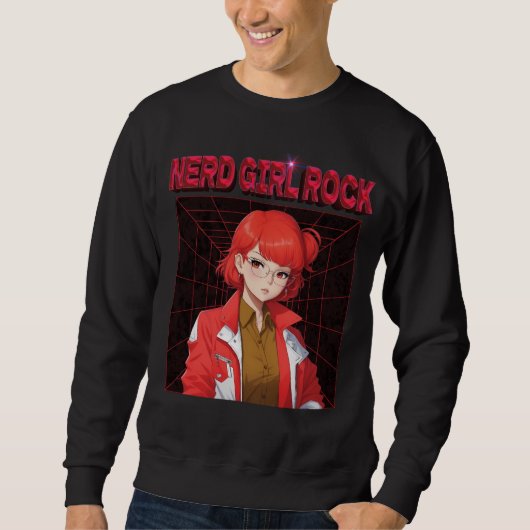 Nerd Rock Meisje T-Shirt (Voorkant)