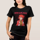 Nerd Rock Meisje T-Shirt (Voorkant)