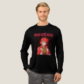 Nerd Rock Meisje Tri-Blend Shirt (Voorkant)