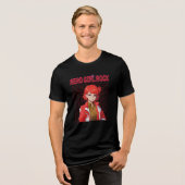 Nerd Rock Meisje Tri-Blend Shirt (Voorkant volledig)