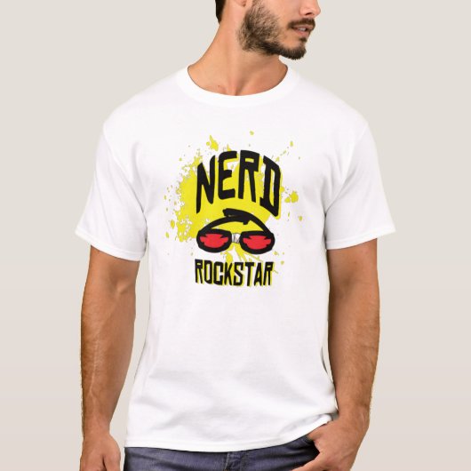 Nerd Rockstar T-shirt (Voorkant)