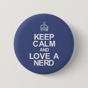 Nerd Ronde Button 5,7 Cm