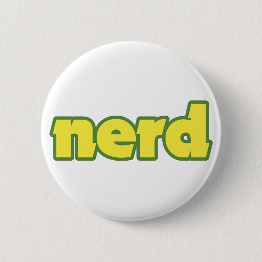Nerd Ronde Button 5,7 Cm (Voorkant)