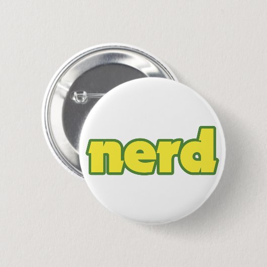 Nerd Ronde Button 5,7 Cm (Voorkant /achterkant)