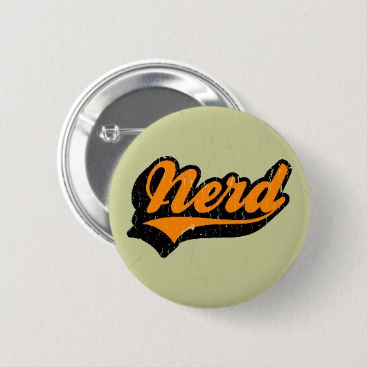 Nerd Ronde Button 5,7 Cm (Voorkant /achterkant)