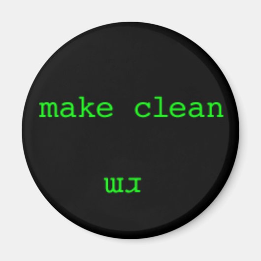 Nerd Schoon/Vuil Vaatwasser Magneet (Voorkant)