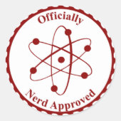 Nerd Seal of Approval Sticker (Voorkant)