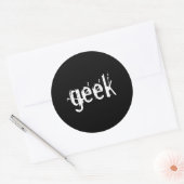 nerd-sticker ronde sticker (Envelop)